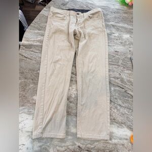 Tahari Men’s Khaki Pants 32x29 Stretch Straight Leg Tan